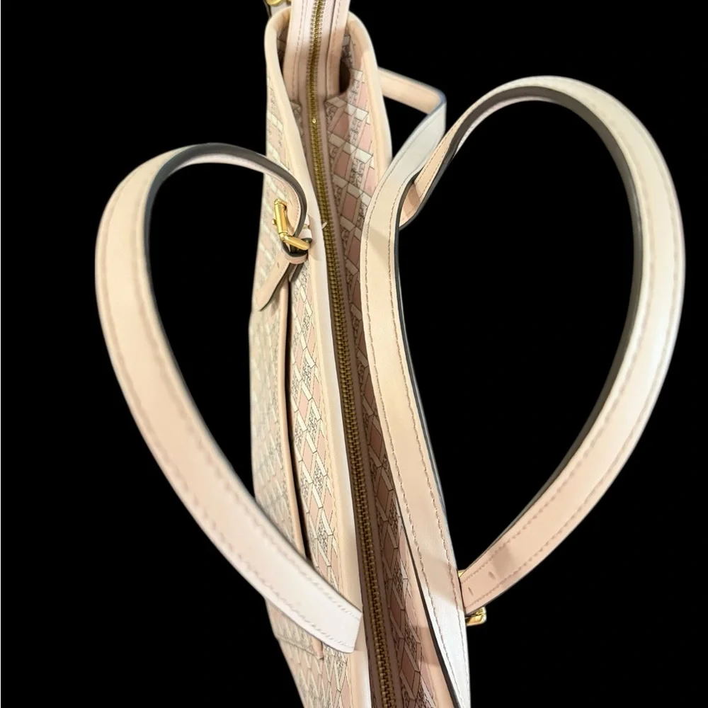 Tory Burch Pink Geo logo mini zip purse - Picture 4 of 7